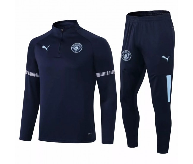 2021-22 Manchester City FC Training Technical Soccer Tracksuit Navy