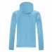 Manchester City Training Winter Football Jacket Mens Light Blue 2021