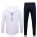 2021-22 Manchester City White Hooded Presentation Soccer Tracksuit