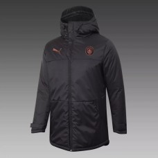 Manchester City Football Winter Jacket Black 2021