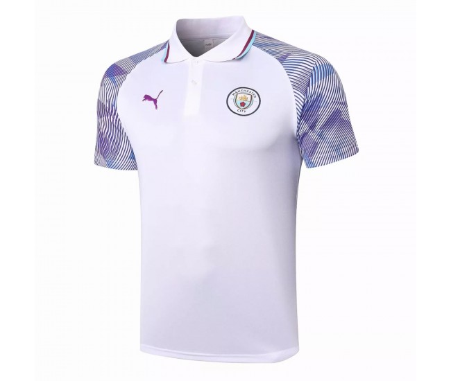 Puma Manchester City Fc Icon White Polo Shirt 2021