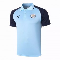 PUMA Manchester City FC Light Blue Polo Shirt 2021