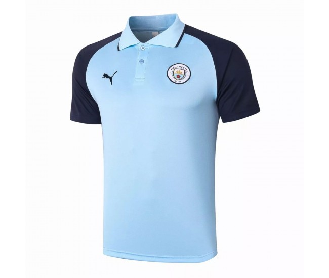 PUMA Manchester City FC Light Blue Polo Shirt 2021