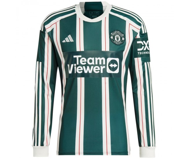 23-24 Manchester United Men's Long Sleeve Away Jersey