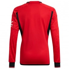 23-24 Manchester United Men's Long Sleeve Home Jersey