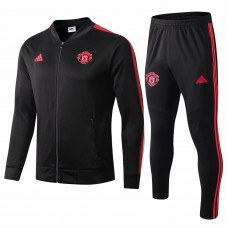 Manchester United Presentation Black Soccer Tracksuit 2019-20