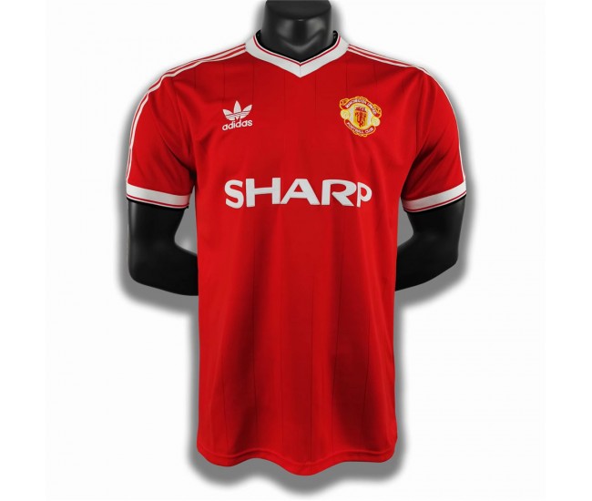 1984 Manchester United FC Home Retro Jersey 