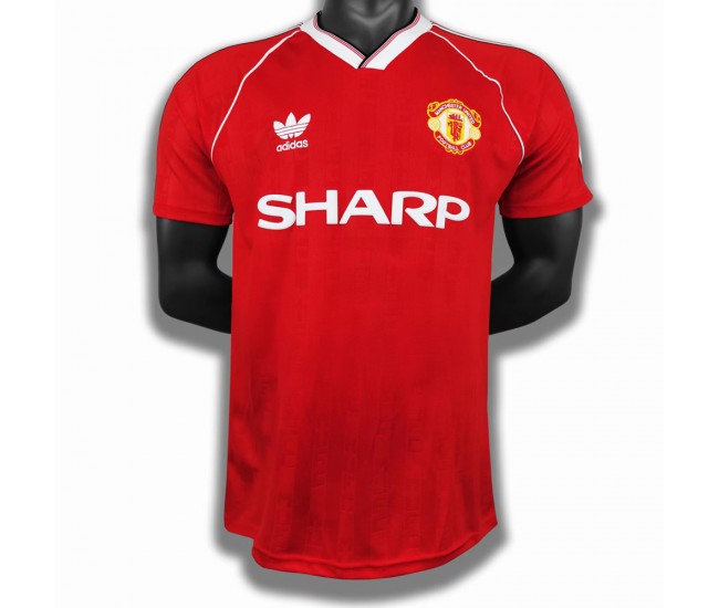 1988-1990 Manchester United FC Home Retro Jersey 