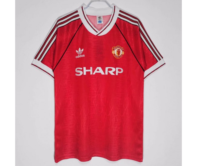 1991 Manchester United FC Home Retro Jersey 