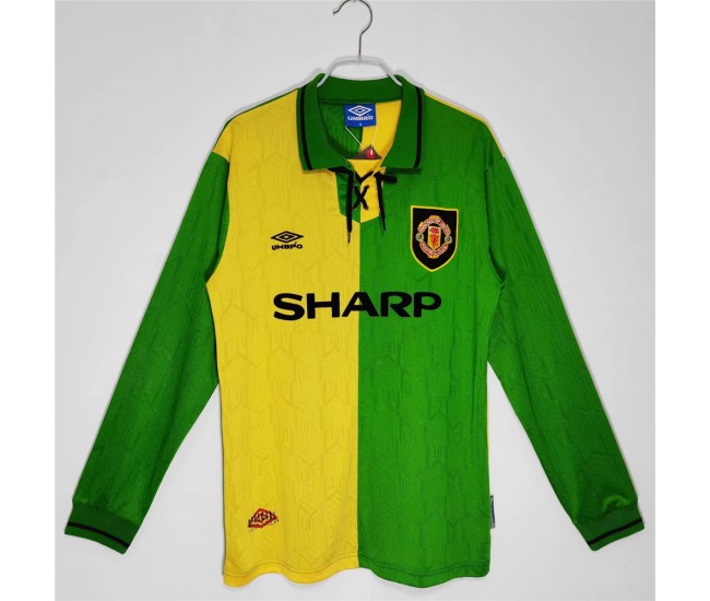 Manchester United FC Long Sleeve Third Retro Jersey 1992-1993 