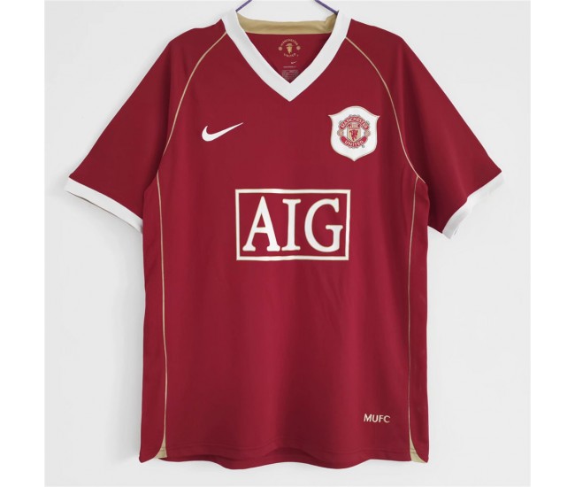 2006-2007 Manchester United FC Home Retro Jersey 