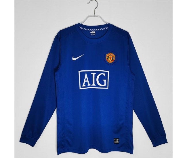 2008-2009 Manchester United FC Long Sleeve Third Retro Jersey