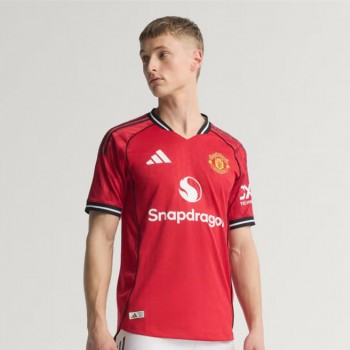 25-26 Manchester United Mens Home Authentic Jersey 