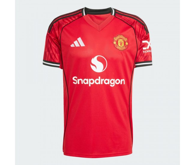 25-26 Manchester United Mens Home Soccer Jersey