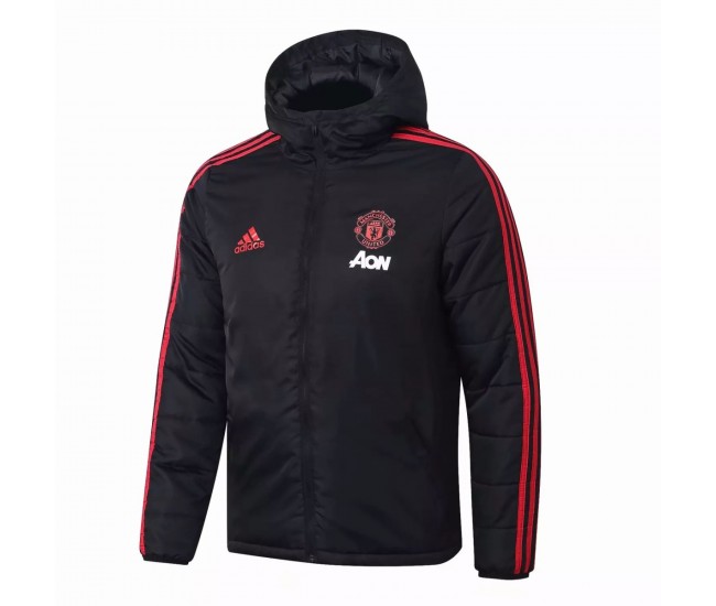 Manchester United Adidas Windbreaker Football Jacket Black 2021