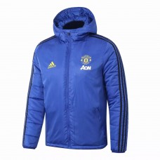 Manchester United Adidas Windbreaker Football Jacket Blue 2021
