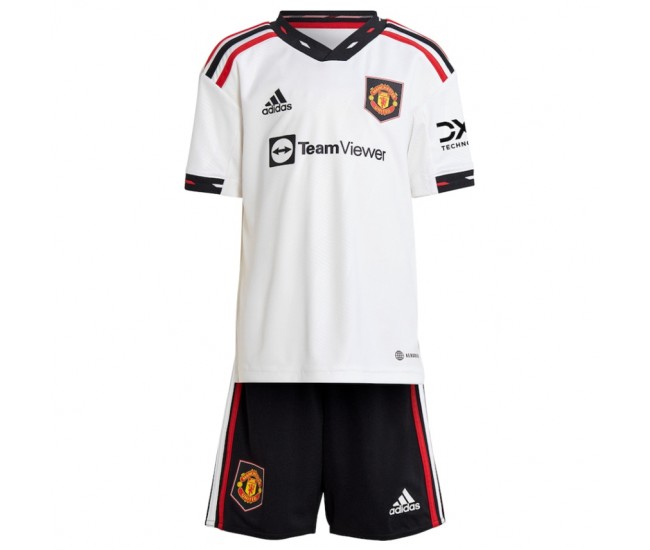 2022-23 Manchester United Away Kids Kit