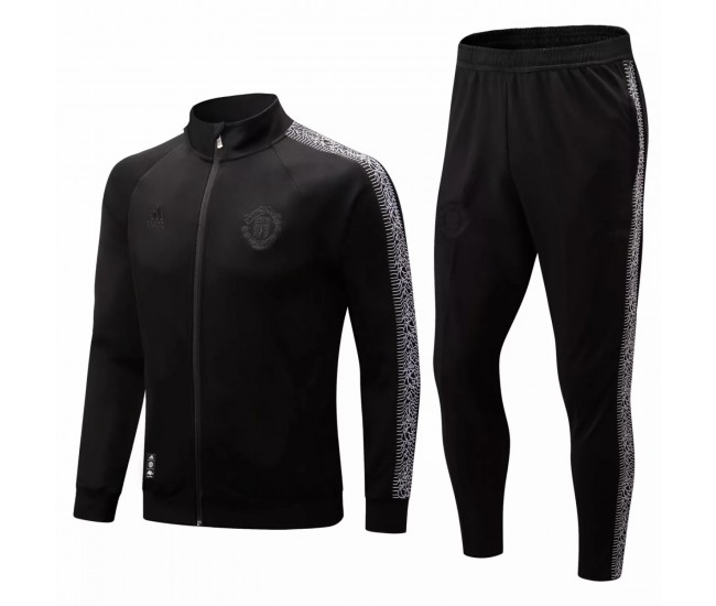 2022-23 Manchester United Black Training Presentation Soccer Tracksuit