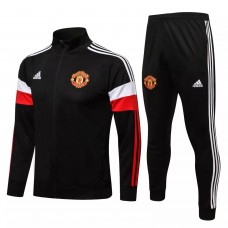 2021-22 Manchester United Black Training Presentation Soccer Tracksuit