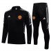 2021-22 Manchester United Black Training Technical Football Tracksuit