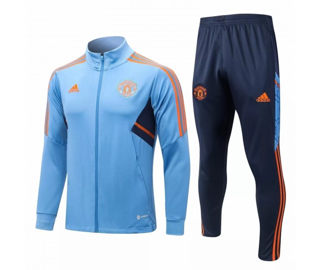 2022-23 Manchester United FC Blue Training Presentation Soccer Tracksuit