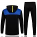 2021-22 Manchester United Black Hooded Presentation Football Tracksuit