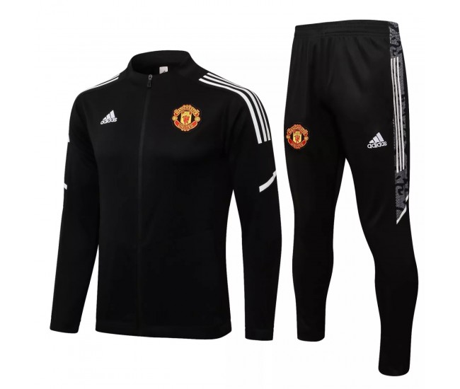 2021-22 Manchester United FC Black Training Presentation Soccer Tracksuit