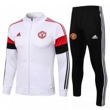 2021-22 Manchester United White Training Presentation Soccer Tracksuit