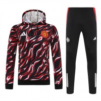 2025-26 Manchester United FC Men's Pre Match Training Hooded Sweat Football Tracksuit