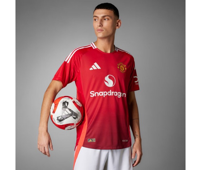 24-25 Manchester United Mens Home Authentic Jersey