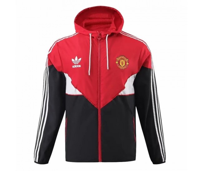 23-24 Manchester United Mens Training All Weather Jacket Red