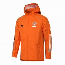 Manchester United Orange Training Storm Football Jacket 2021