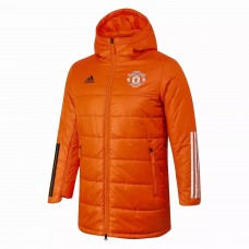 Manchester United Orange Winter Football Jacket 2021