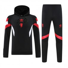 24-25 Manchester United Men's Originals Training Hooded Sweat Soccer Tracksuit 