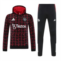 24-25 Manchester United FC Men's Pre Match Training Hooded Sweat Soccer Tracksuit