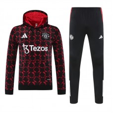 24-25 Manchester United FC Men's Pre Match Training Hooded Sweat Soccer Tracksuit