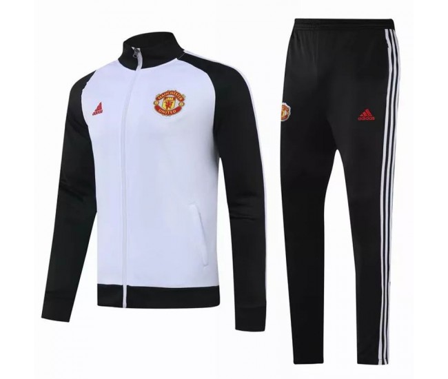 Manchester United Presentation Football Tracksuit White 2021