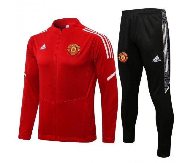 2021-22 Man United Red Training Presentation Soccer Tracksuit