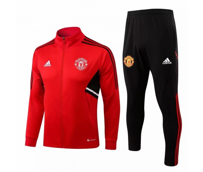 2022-23 Manchester United Red Training Presentation Soccer Tracksuit