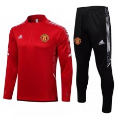 2021-22 Manchester United Red Training Technical Football Tracksuit