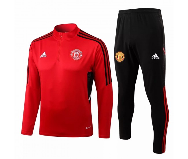 2022-23 Manchester United Red Training Technical Football Tracksuit