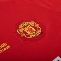 Manchester United Retro Home Long Sleeve Jersey 2007 2008