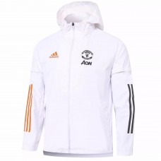 Manchester United Training All Weather Jacket White 2020 2021