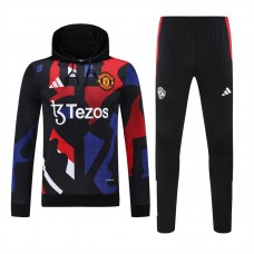 24-25 Manchester United FC Men's Training Hooded Sweat Soccer Tracksuit 