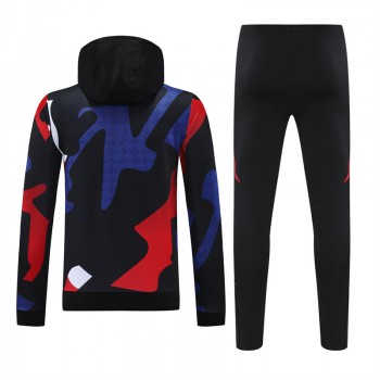 24-25 Manchester United FC Men's Training Hooded Sweat Soccer Tracksuit 