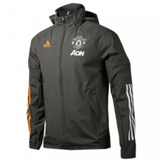 Manchester United Windbreaker Jacket 2020 2021 Grey