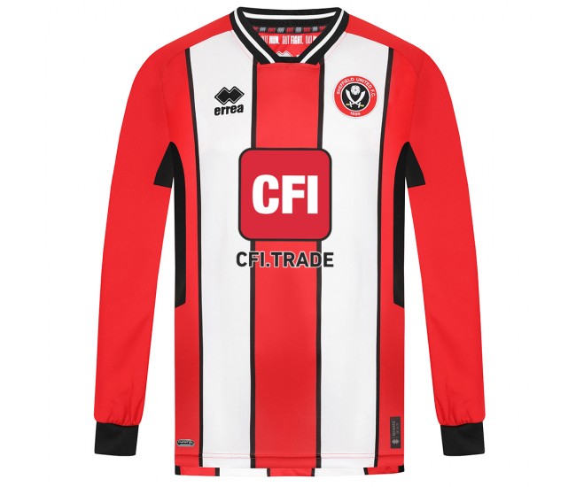 23-24 Sheffield United FC Men's Long Sleeve Home Jersey