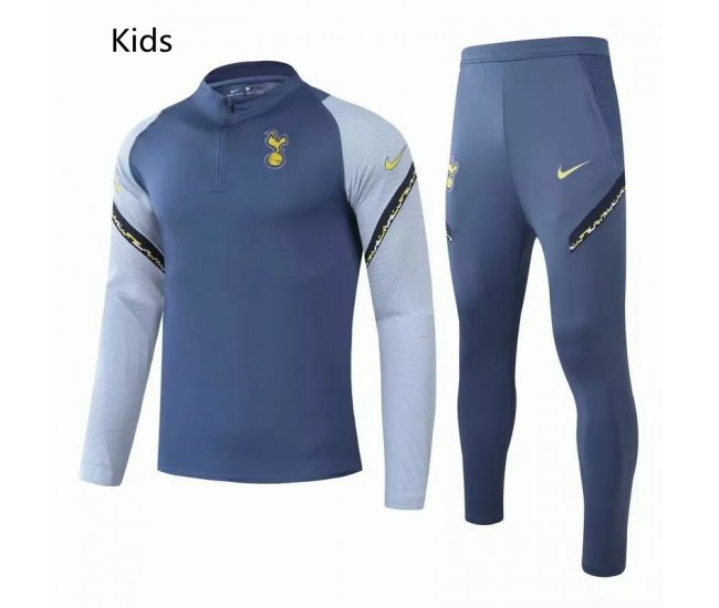 Tottenham Hotspur Technical Football Tracksuit Kids Blue 2021