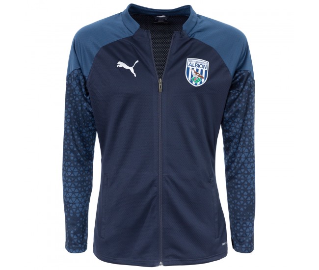 23-24 West Bromwich Albion Fc Men's Navy Matchday Jacket