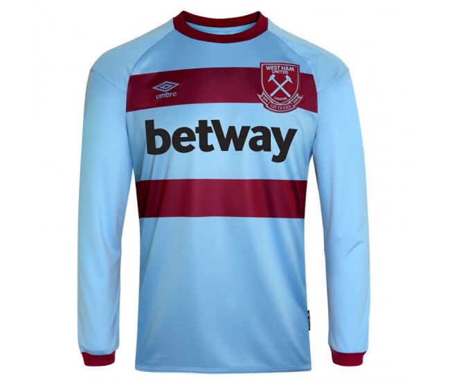 West Ham United Away Long Sleeve Shirt 2020 2021